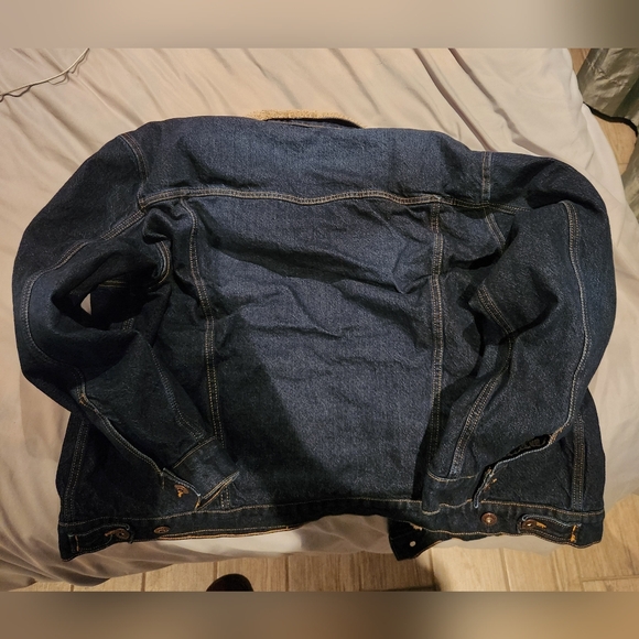 Men's XXL Wrangler Sherpa Denim Jean Jacket - Picture 9 of 10